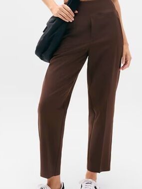 Athleta Endless High Rise Ankle Pants size 22 Brown Woodland